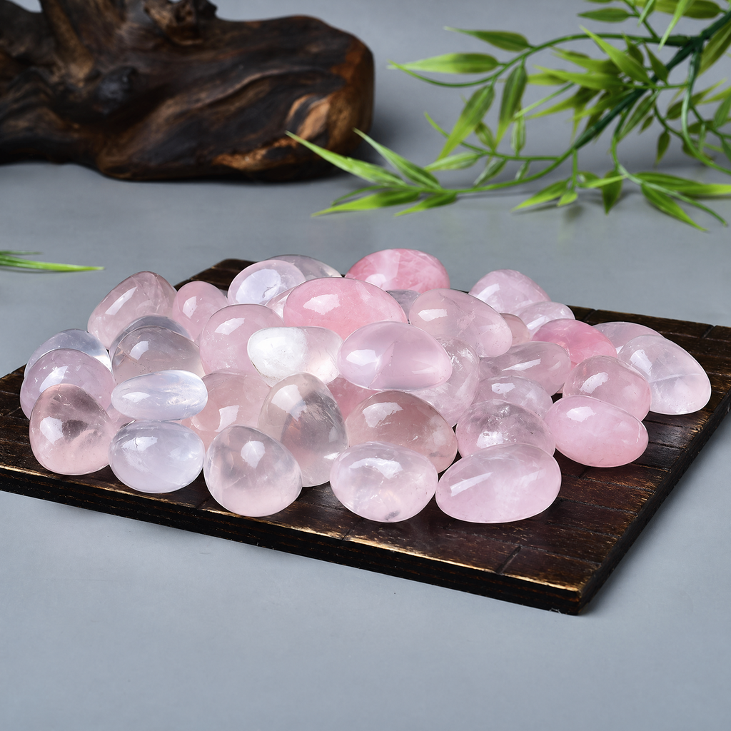 Ice Rose Quartz Tumbled Stone 2
