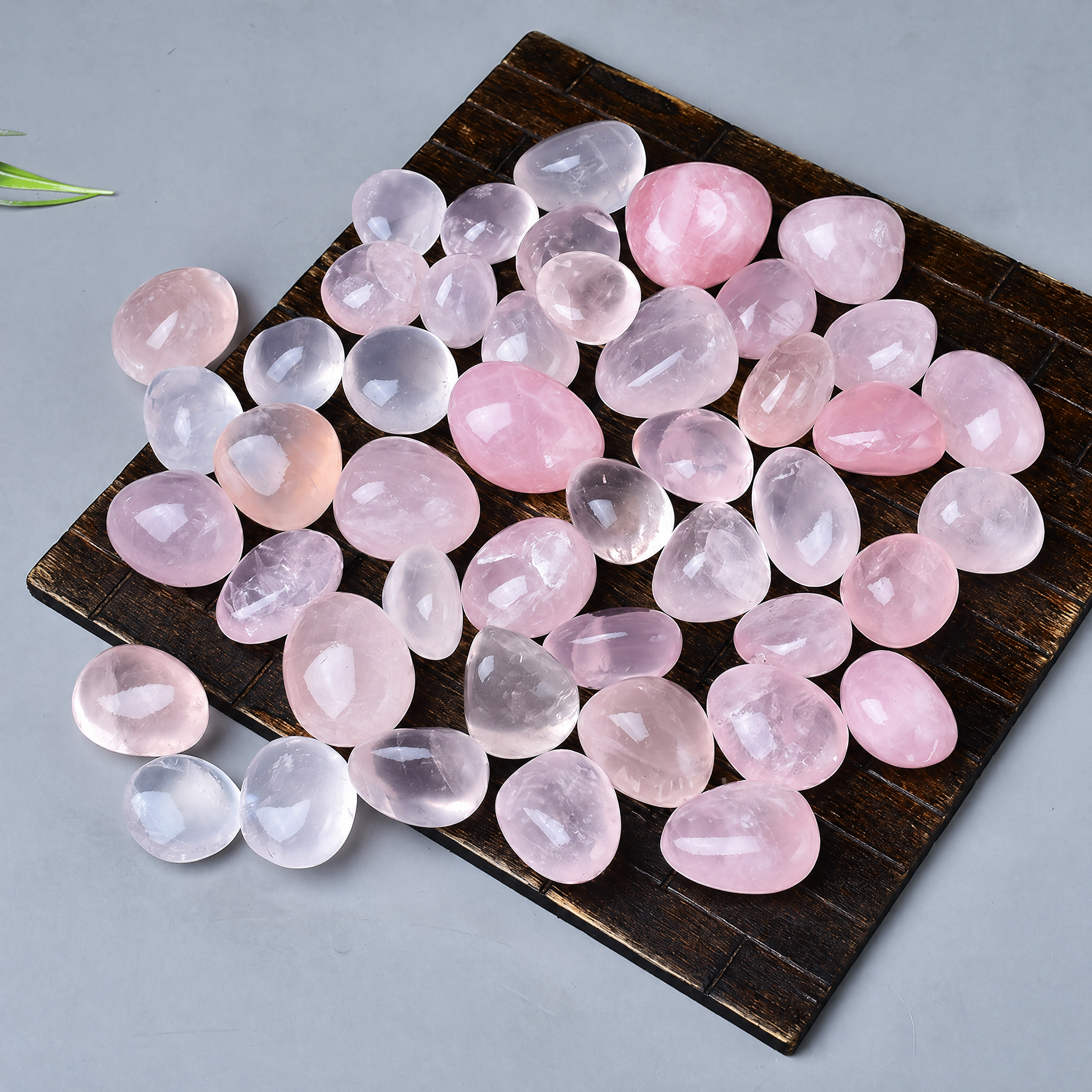 Ice Rose Quartz Tumbled Stone 3