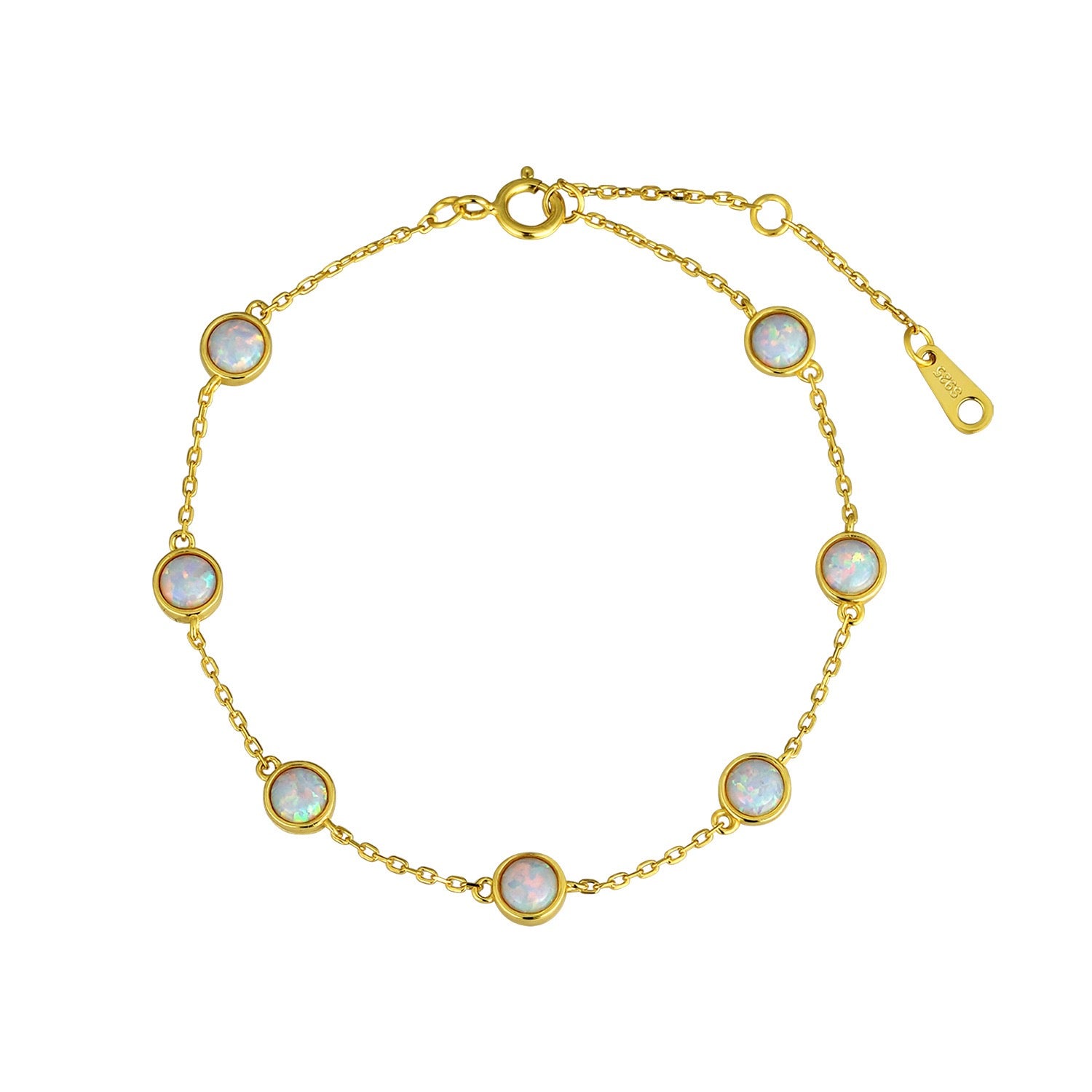 Aurora Opal Bracelet in 18K Gold Vermeil