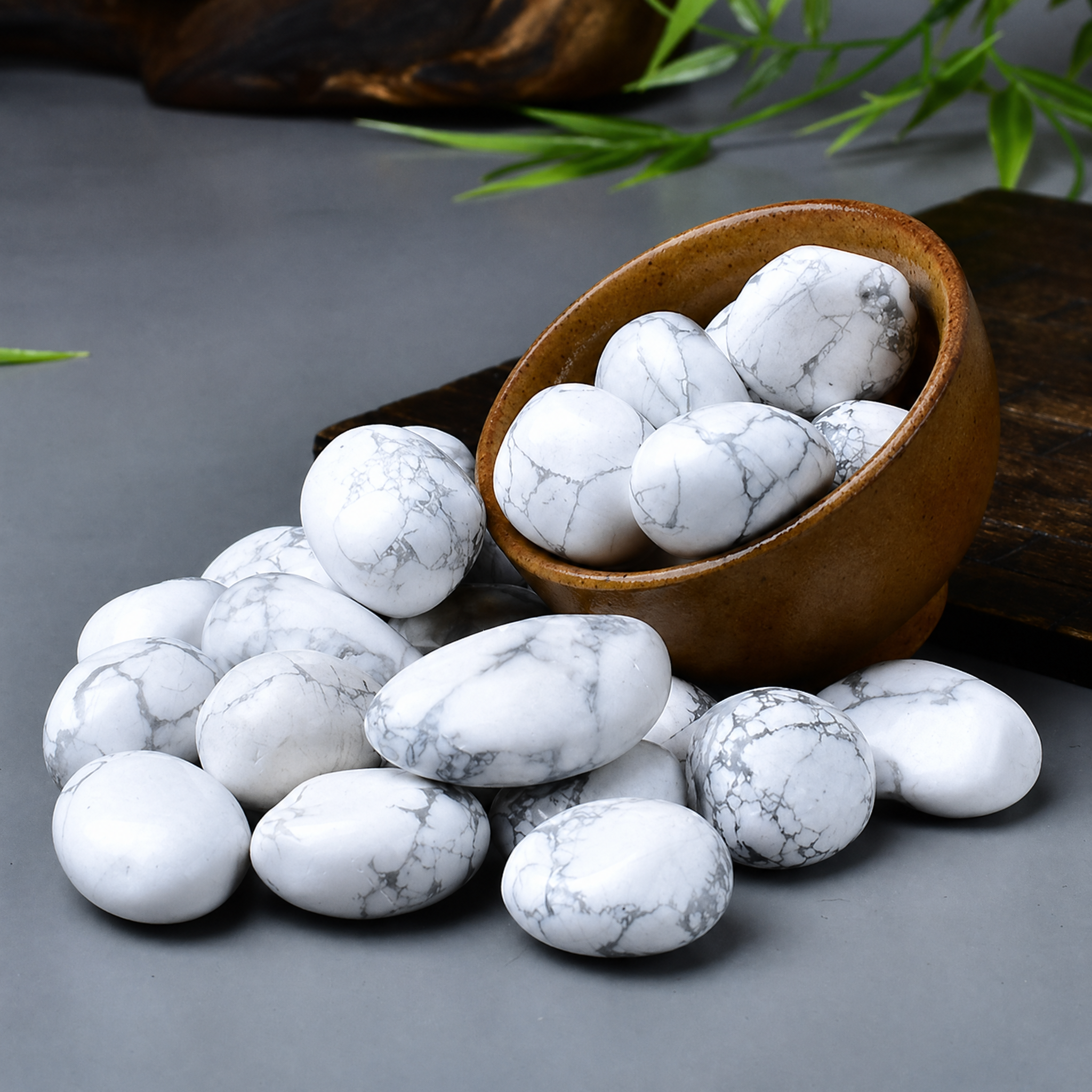 White Turquoise Tumbled Stone 3