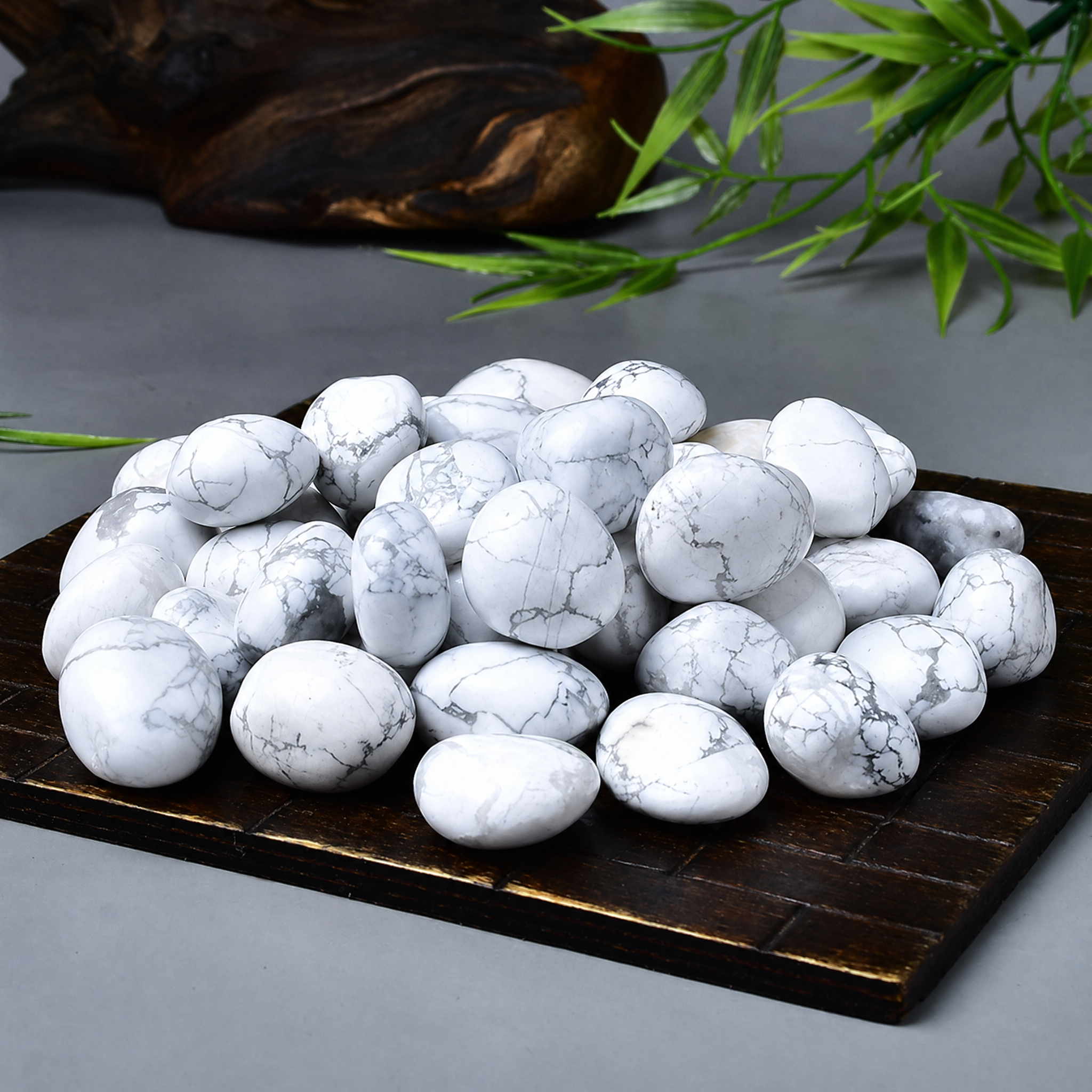 White Turquoise Tumbled Stone 4