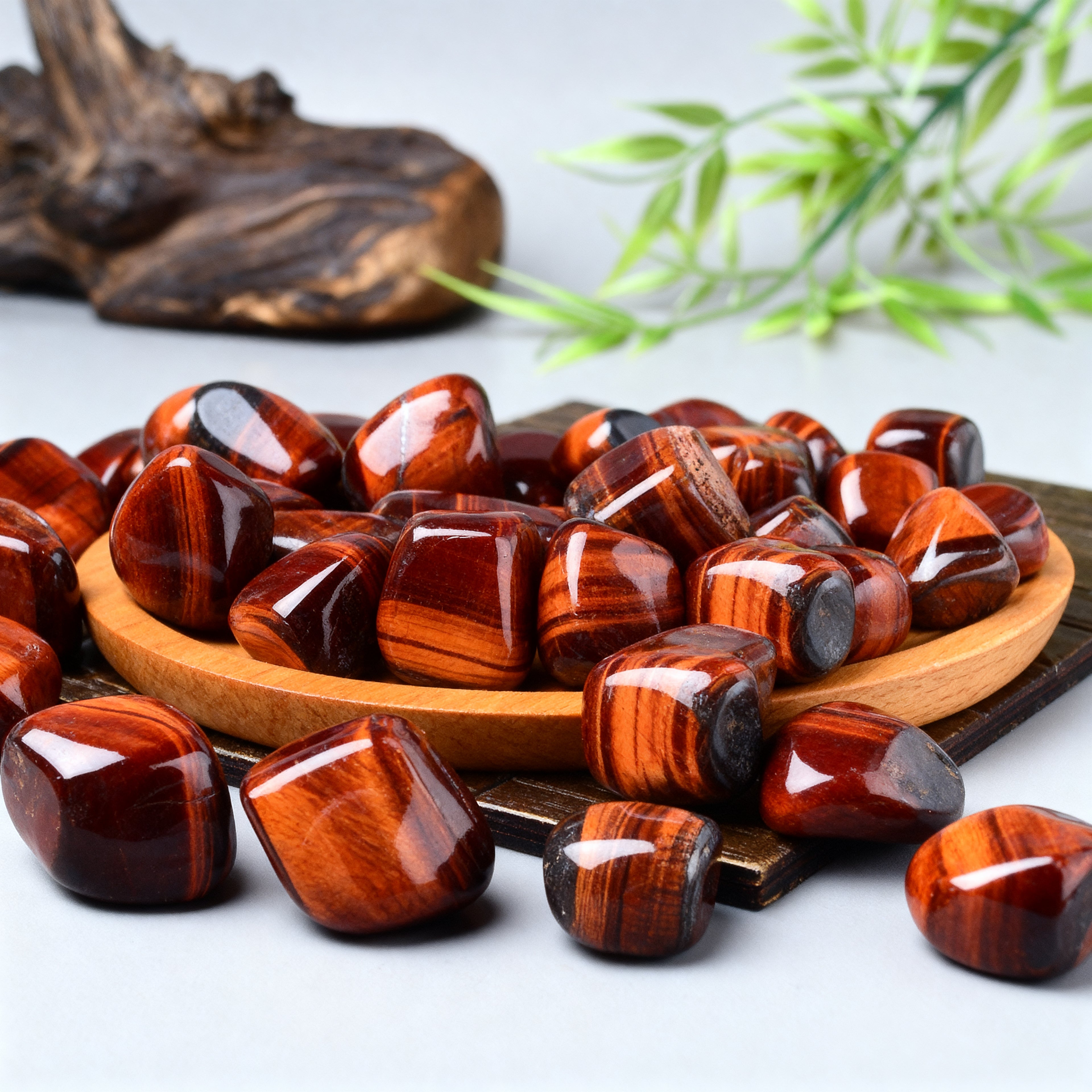 Red Tiger's Eye Tumbled Stone 4