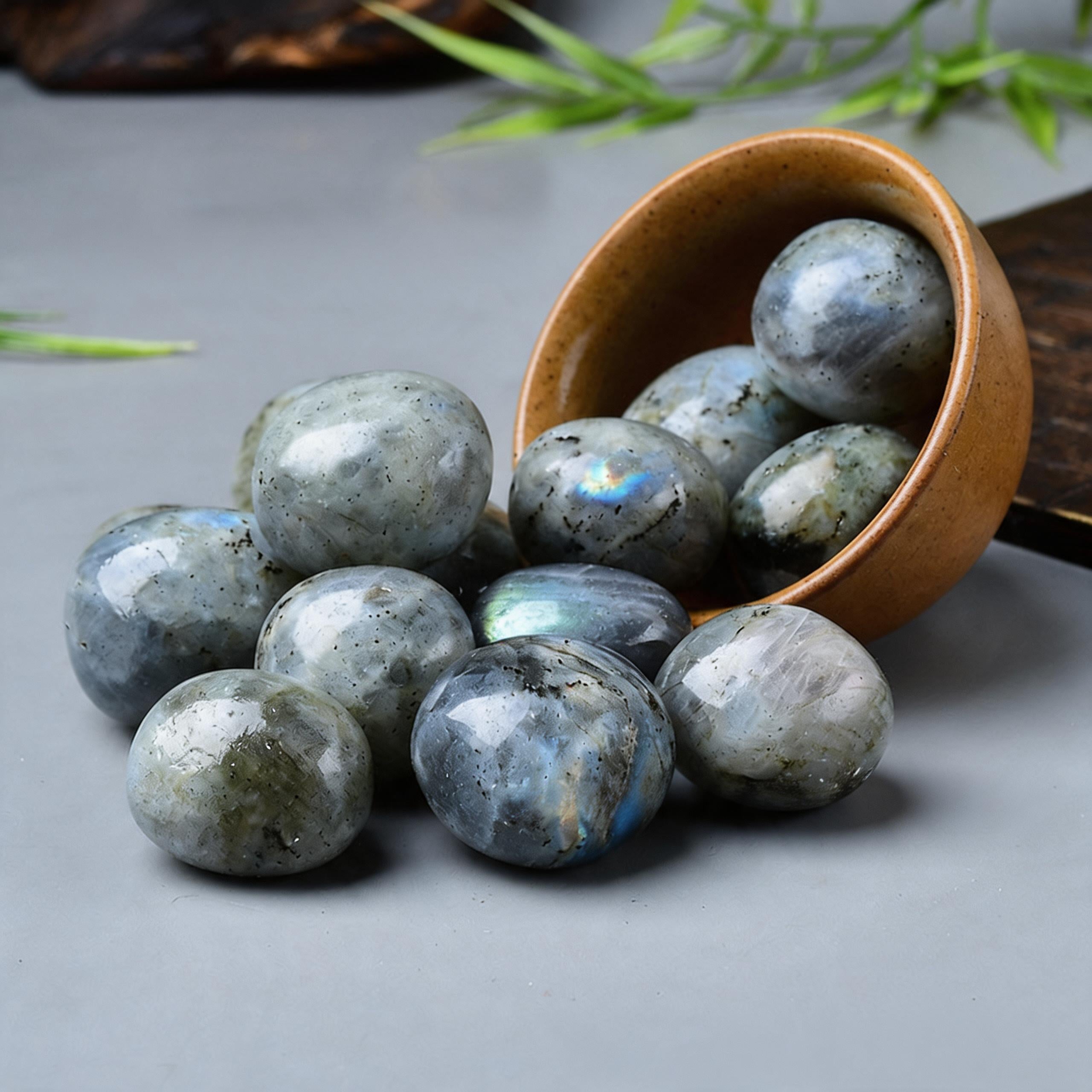 Gray Moonstone Tumbled Stone 4