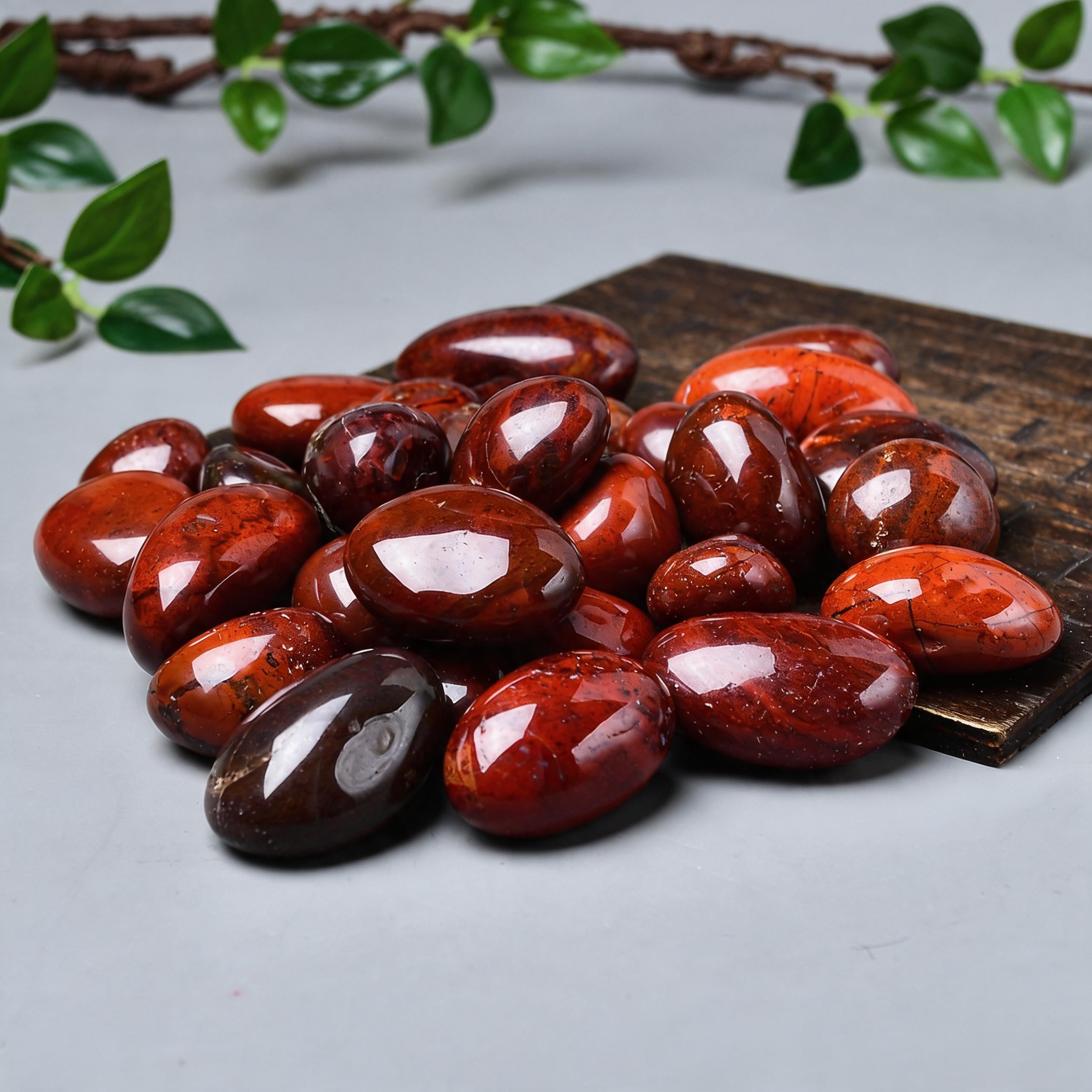 Chicken-Blood Stone Tumbled Stone 3
