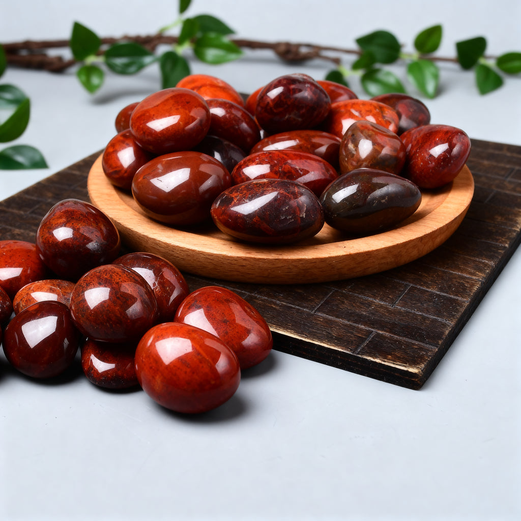 Chicken-Blood Stone Tumbled Stone 4