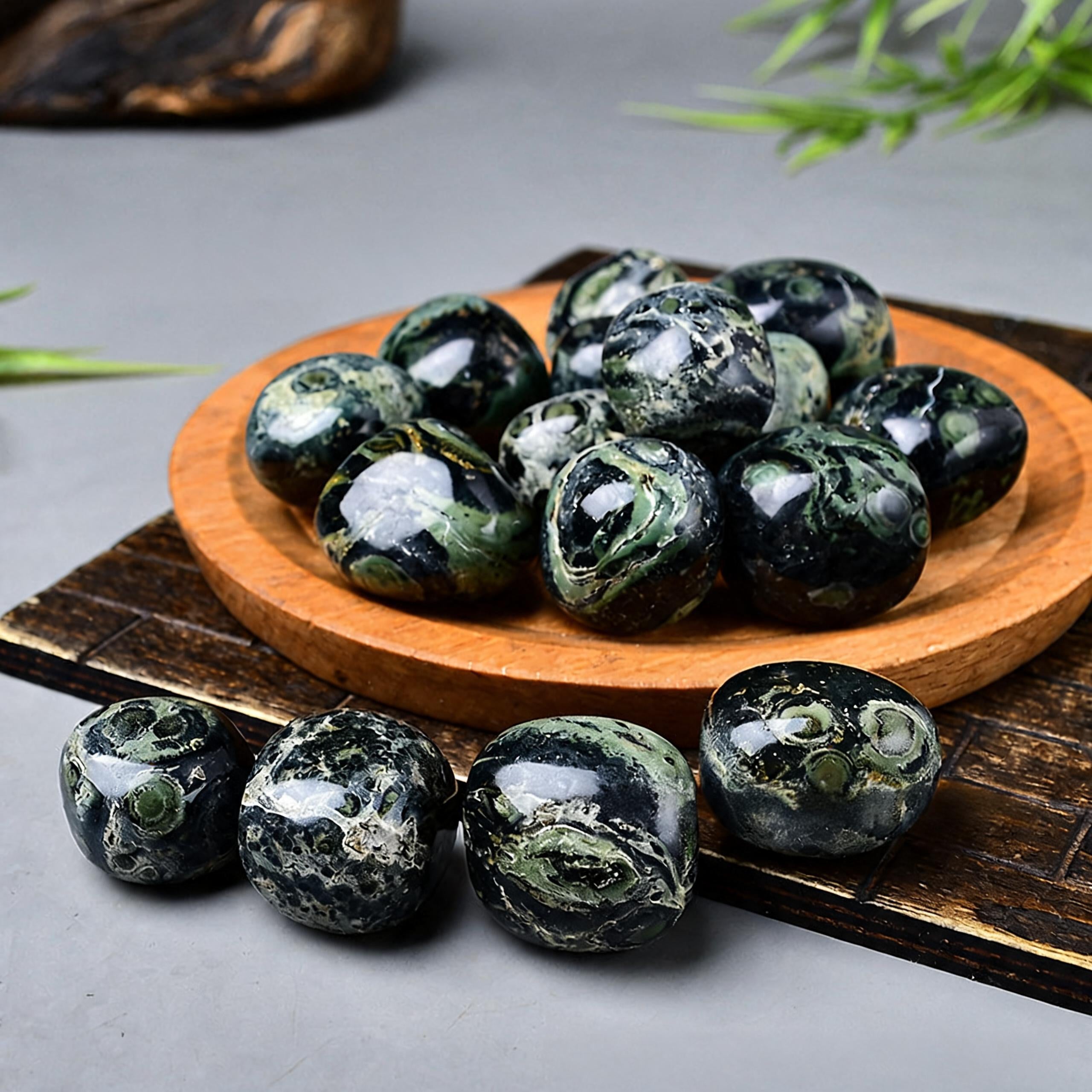 Kambaba Jasper Tumbled Stone 4
