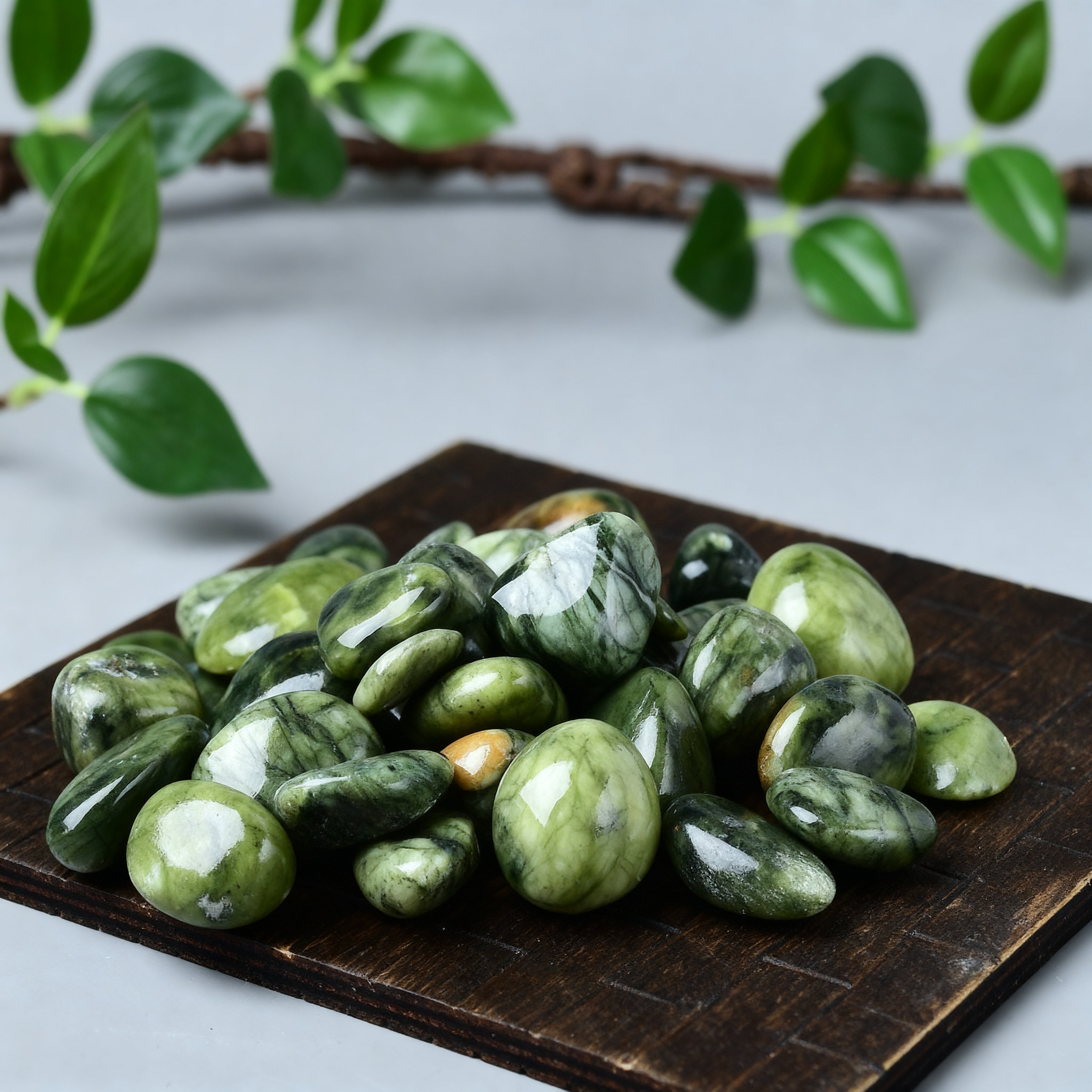 Medicine King Stone (Serpentine Jade) Tumbled Stone 3