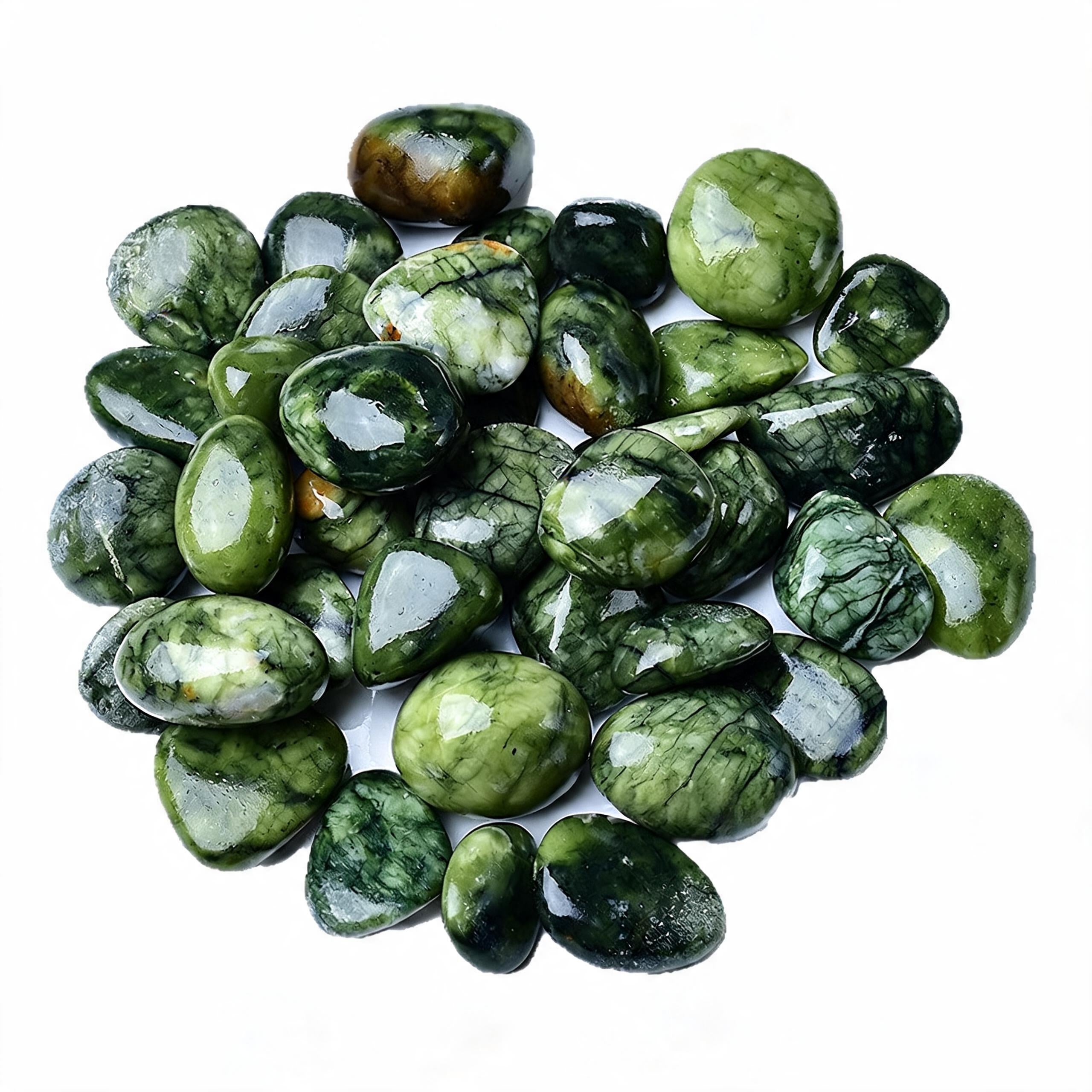 Medicine King Stone (Serpentine Jade) Tumbled Stone 4