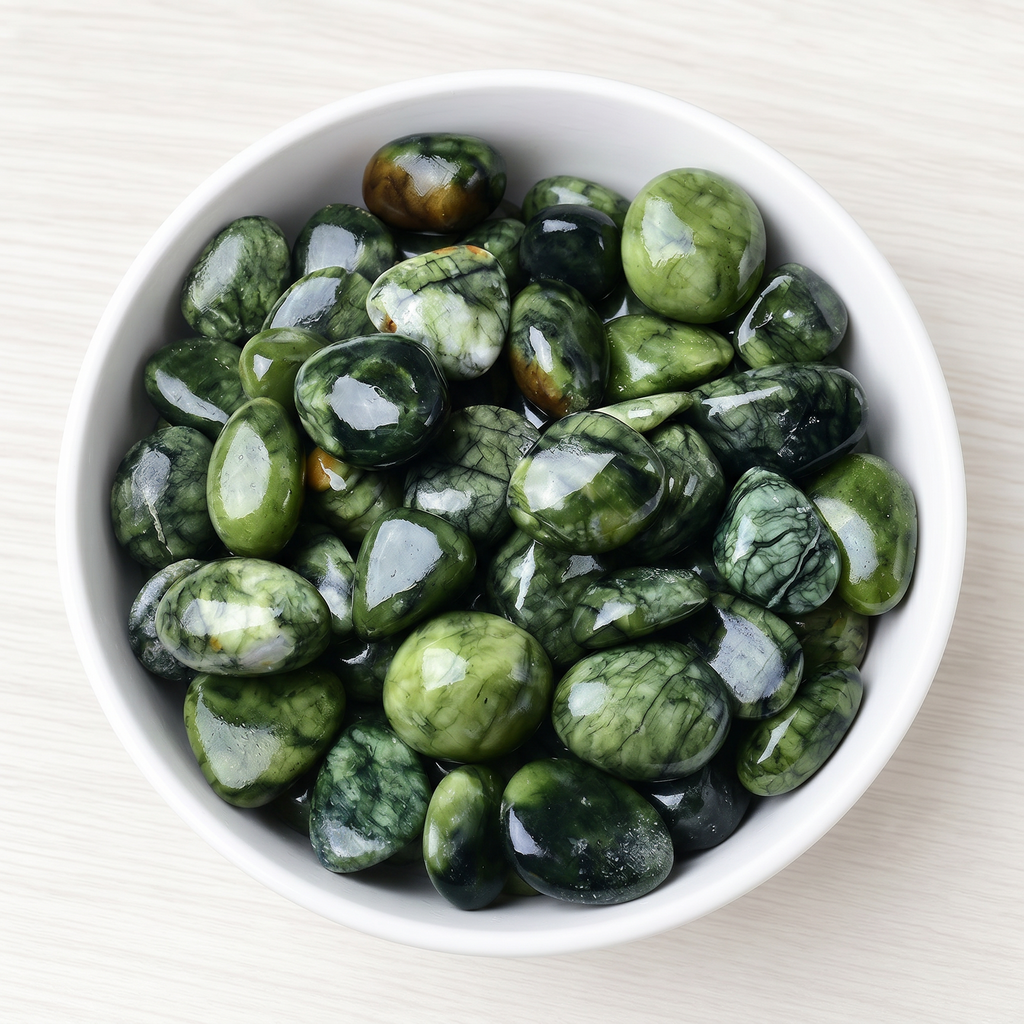 Medicine King Stone (Serpentine Jade) Tumbled Stone