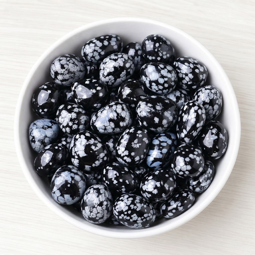 Snowflake Obsidian Tumbled Stone