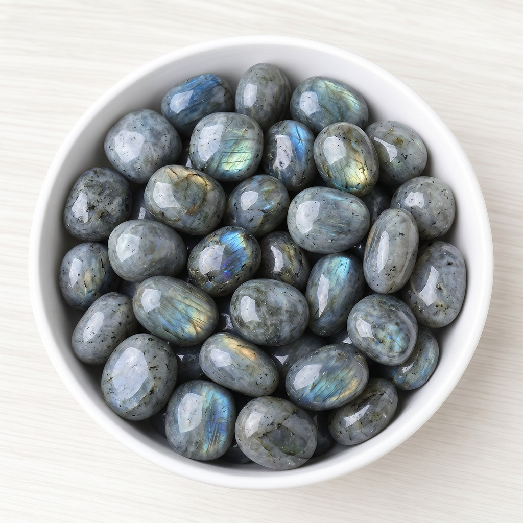 Gray Moonstone Tumbled Stone