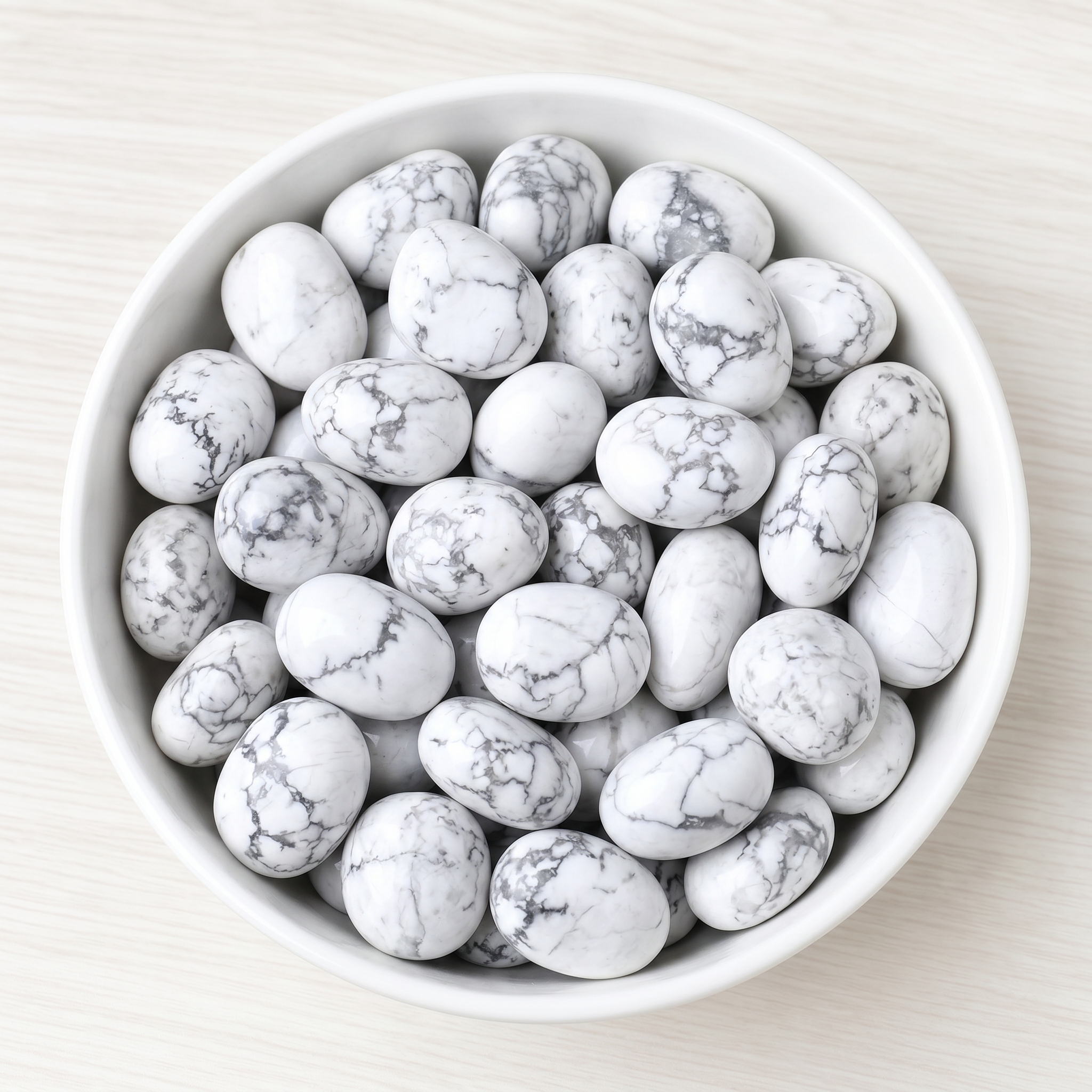 White Turquoise Tumbled Stone