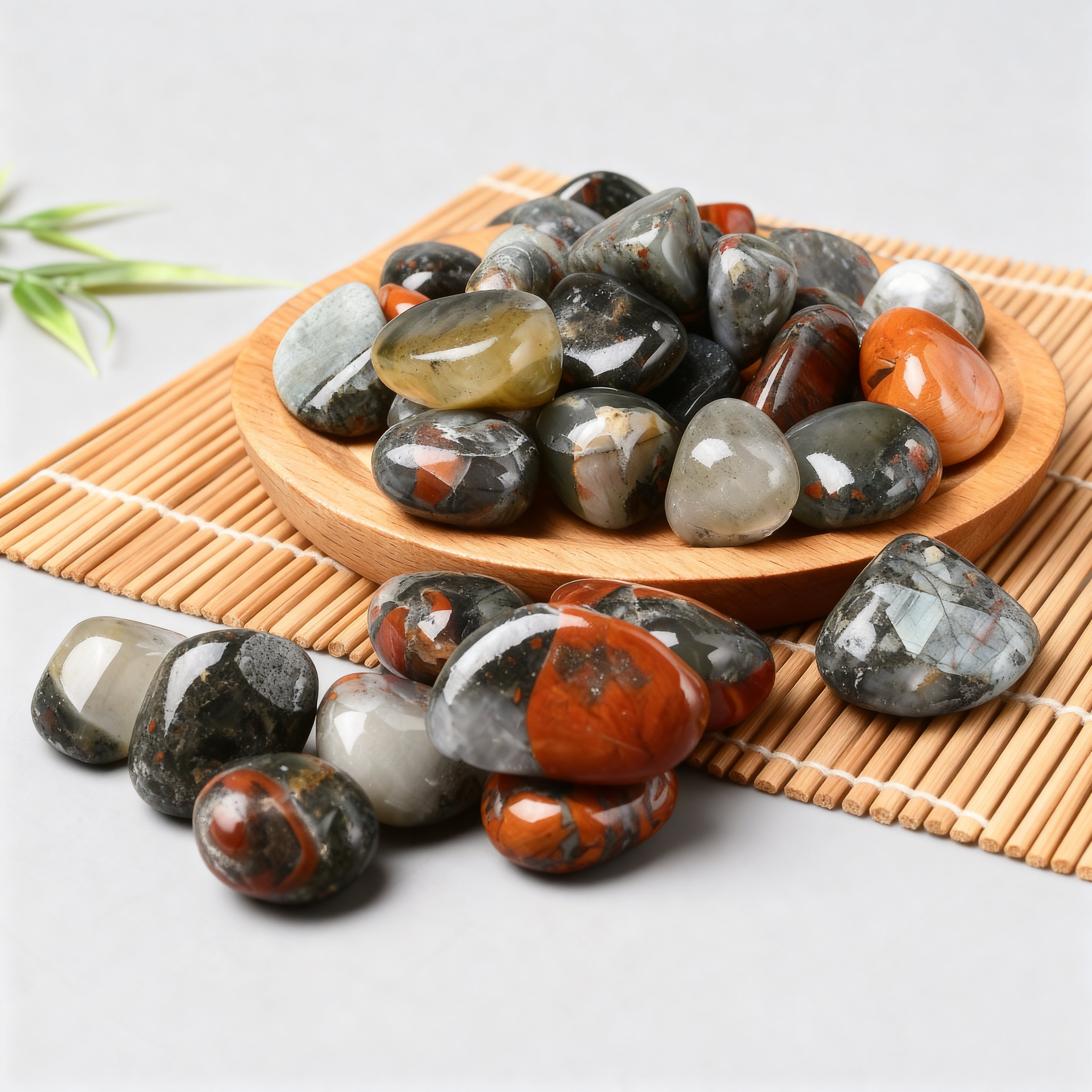 African Bloodstone Tumbled Stone 6