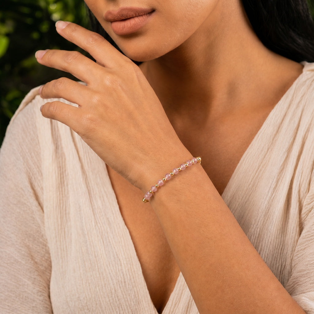 Rose Whisper Beaded Bracelet