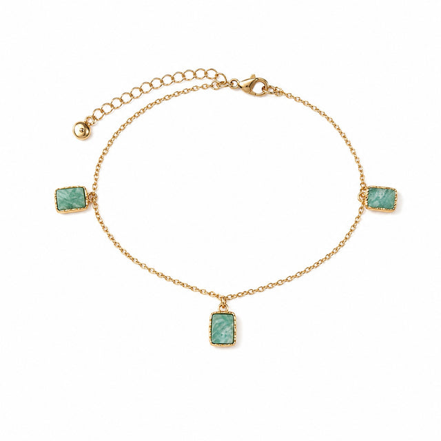Serene Balance Green Gemstone Bracelet
