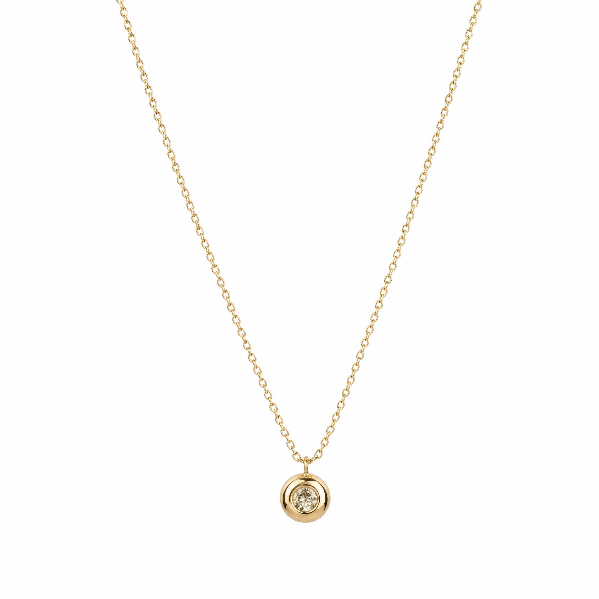 Solar Glow Crystal Necklace
