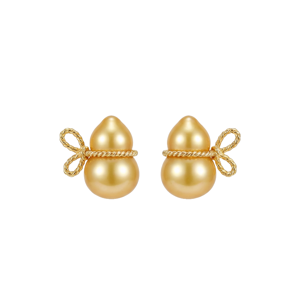Shimmer Shell Stud Earrings